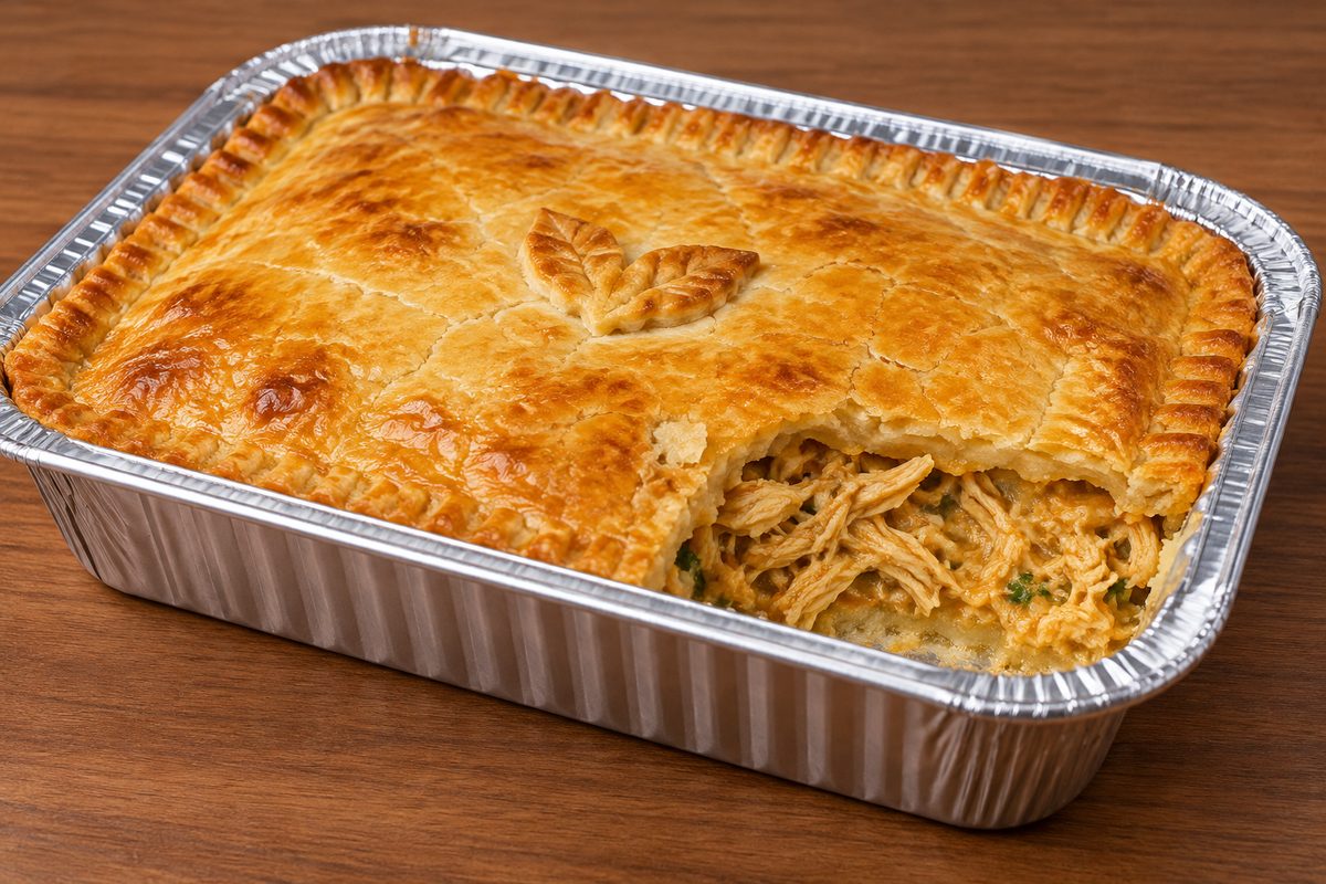 Empadão de frango com requeijão
